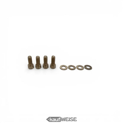 Montageset mit 4 bronze hex-socket Schrauben und Unterlegscheiben