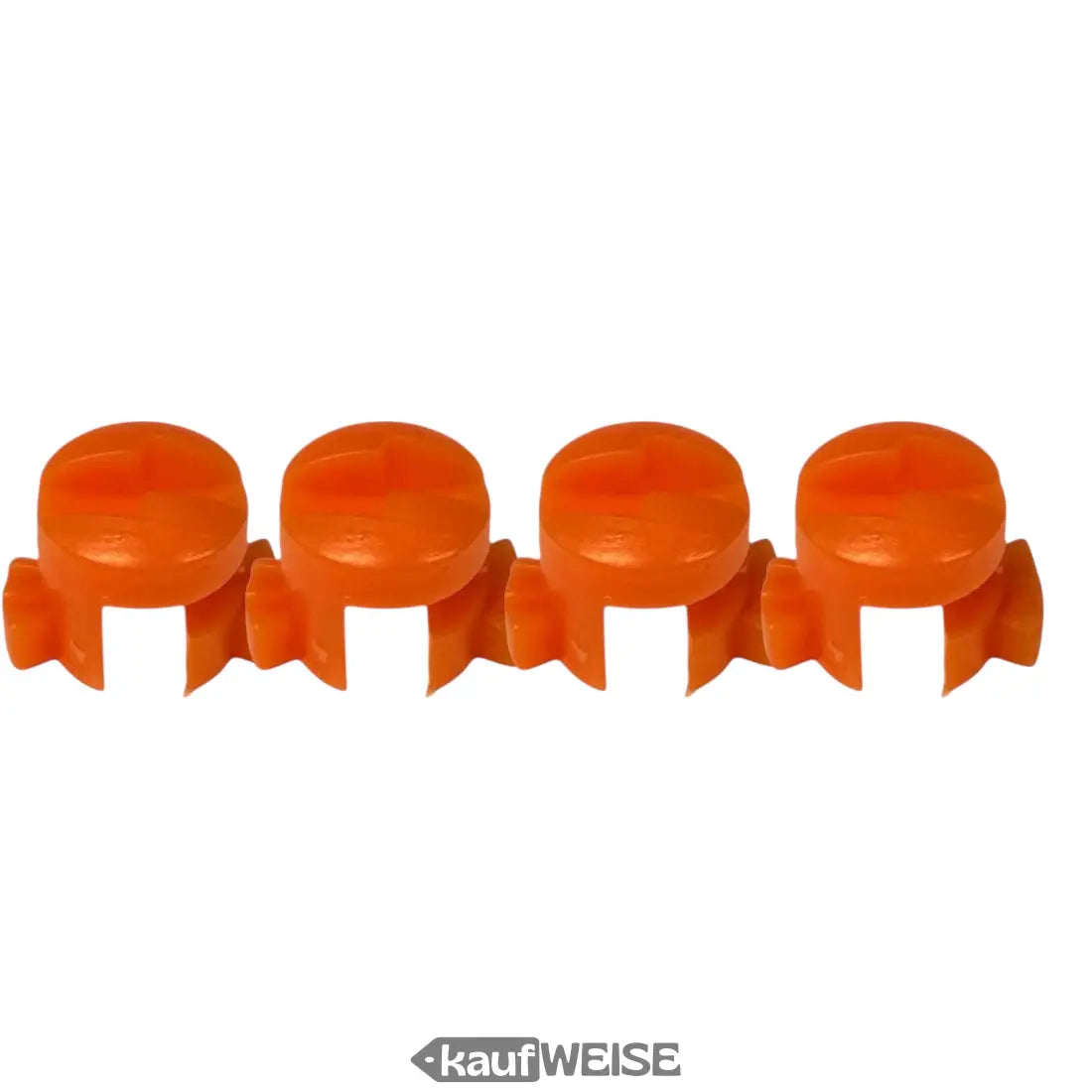 Orange Fahrrad-Speichenreflektoren Katzenaugen, 4er Set, StVZO-zugelassen