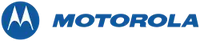 Motorola-Logo in Blau- und Weißtönen mit einem stilisierten ’m’-Design.