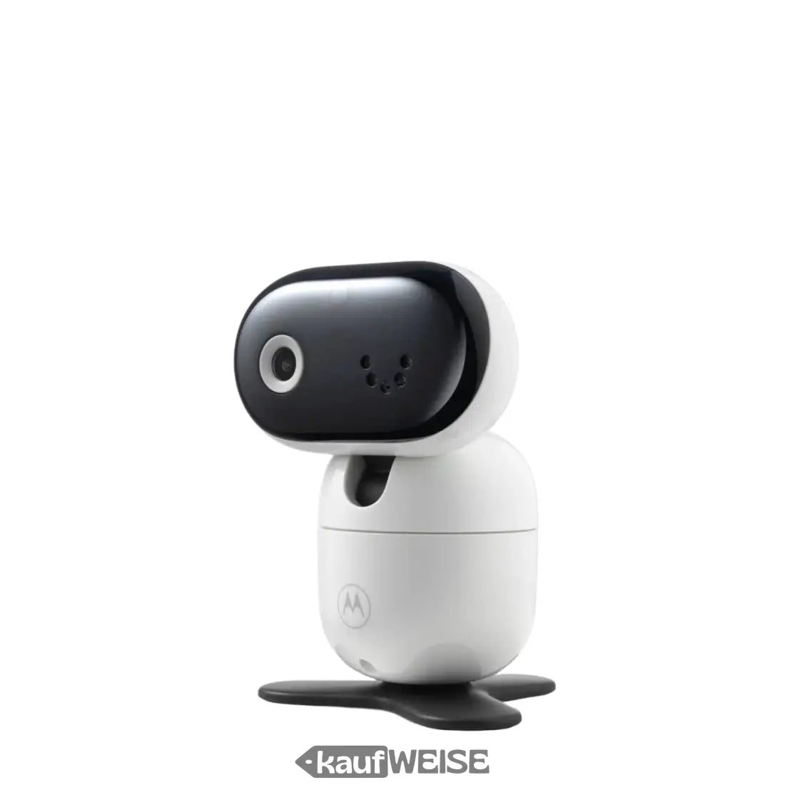 Weiße und schwarze Babyphone Kamera mit Nachtsicht und schwenkbarem Design